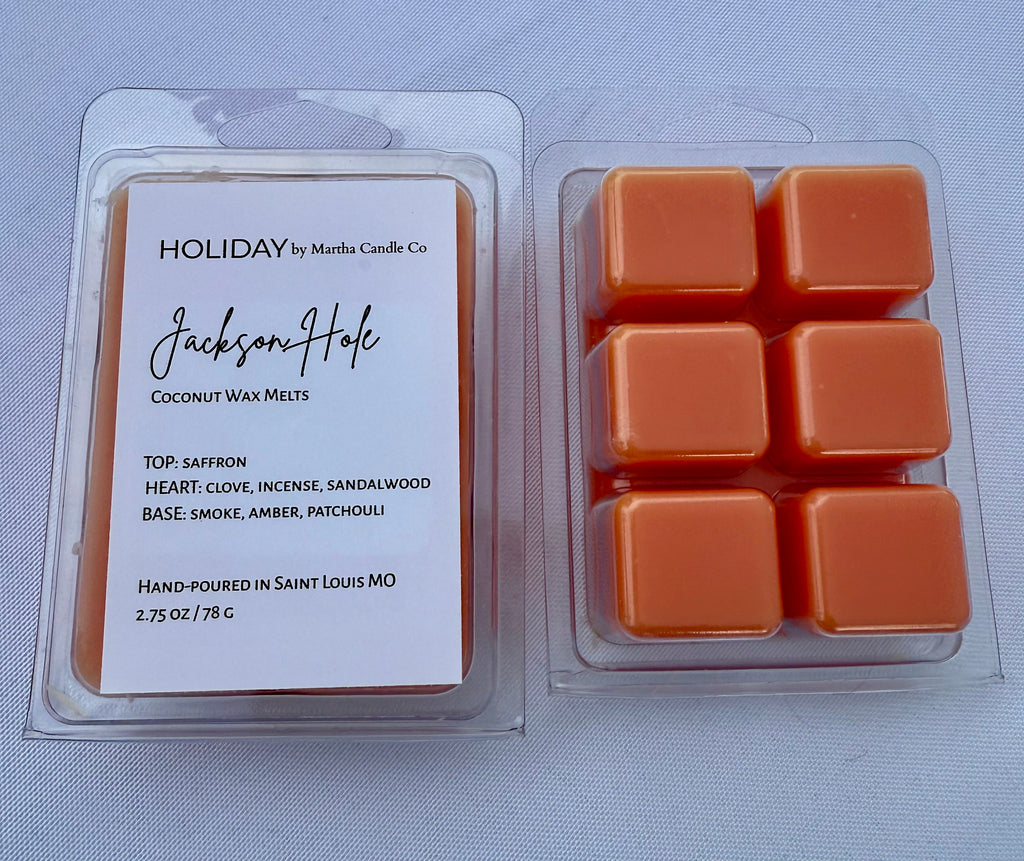 Jackson Hole Holiday Wax Melts (Sandalwood + Smoke + Saffron)
