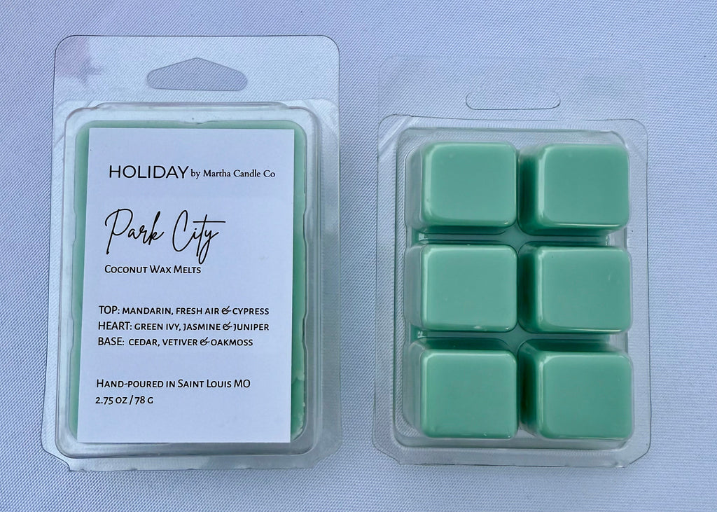 Park City Holiday Wax Melts (Cypress + Juniper + Oakmoss)