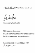 Wailea Holiday Wax Melts (Sea Salt + Orchid)