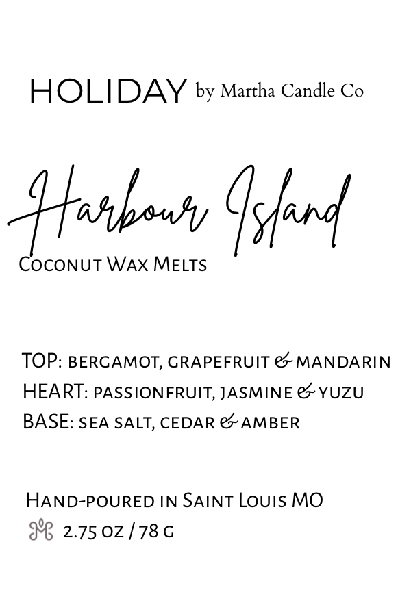 Harbour Island Holiday Wax Melts (Yuzu Blossom + Sea Salt)