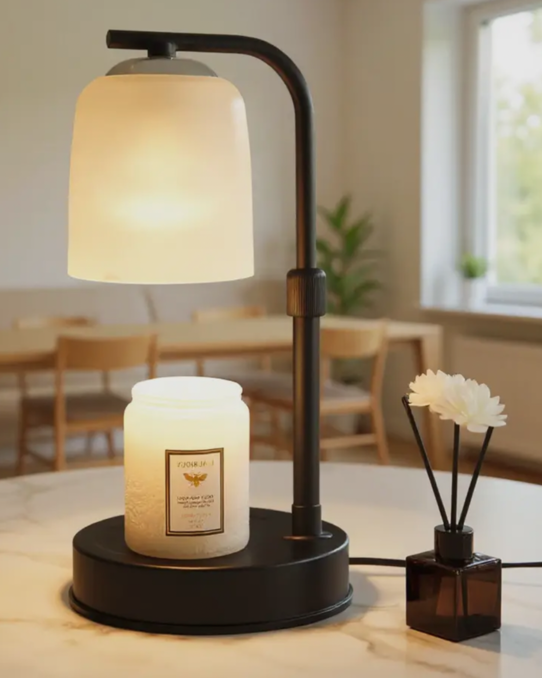 Modern Black Candle Warmer Lamp