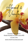 Almond & Vanilla Limited Edition Wax Melts (Citrus + Almond + Orchid + Vanilla)