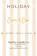 Cream & Clove Wax Melts (Nutmeg + Vanilla + Cloves)