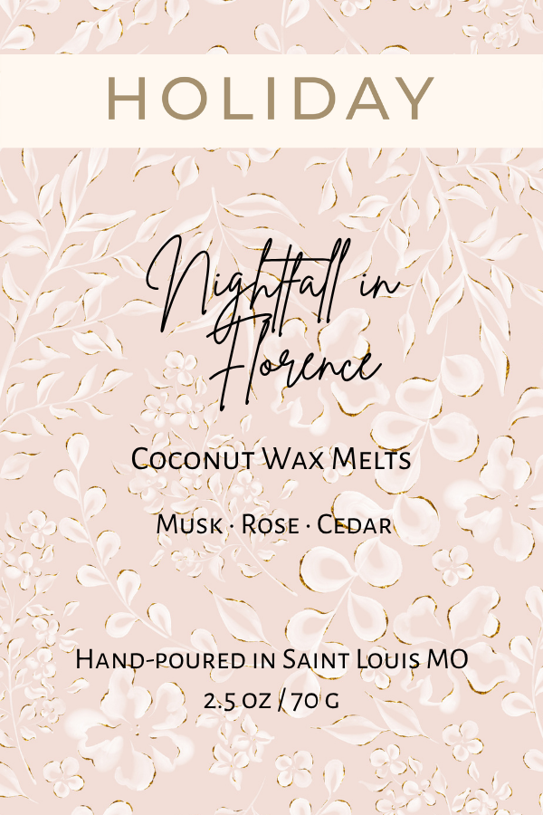 Nightfall in Florence Limited Edition Melts (Musk + Rose + Jasmine + Sandalwood)