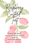 Raspberry Custard Tart Limited Edition Wax Melts (Raspberry, Citrus, Vanilla)